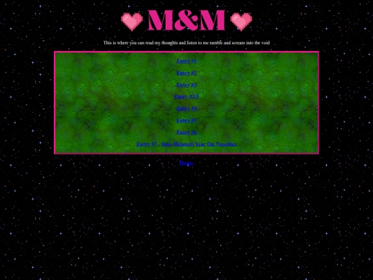 Diary screenshot