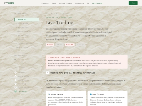 PyTrading/live-trading screenshot