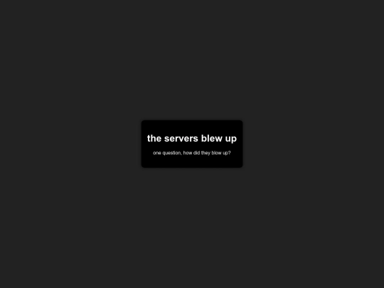 servers screenshot