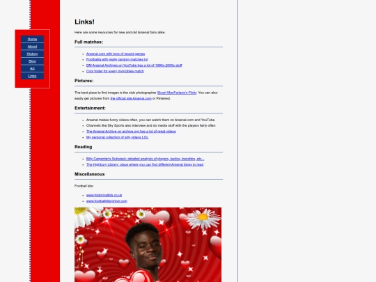 links screenshot