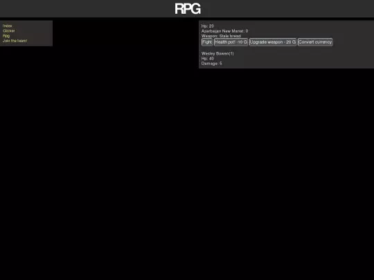 Pages/rpg screenshot