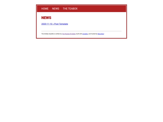 dillonblog/gribleygazette/archive screenshot