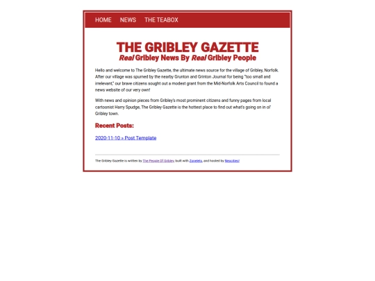 dillonblog/gribleygazette screenshot
