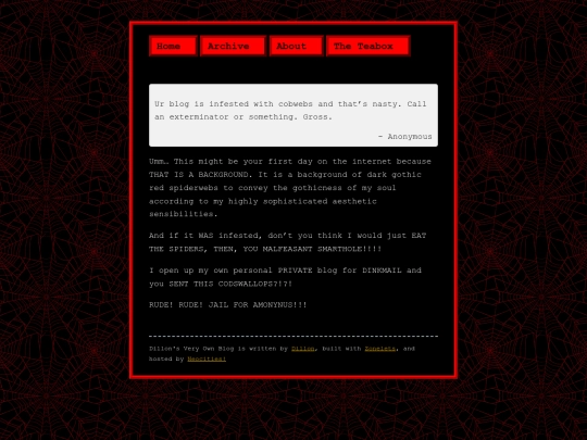 dillonblog/posts/dinkmail-blog-infested screenshot