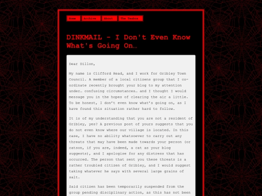 dillonblog/posts/dinkmail-i-dont-know screenshot