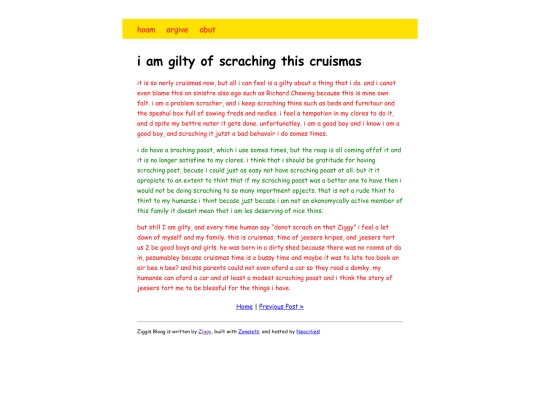 dillonblog/ziggyblog/posts/scratching-on-christmas screenshot