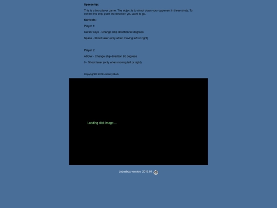 QBasic/Spaceship screenshot