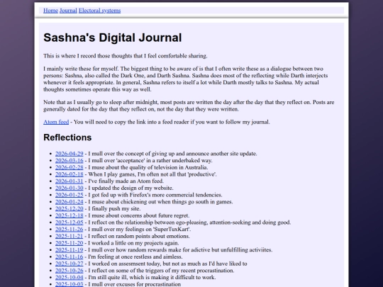 journal screenshot