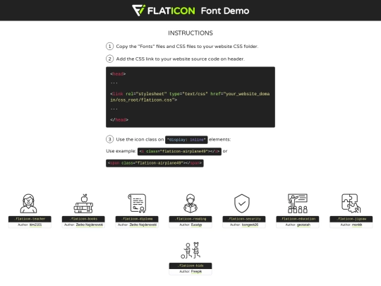 fonts/flaticon/flaticon screenshot
