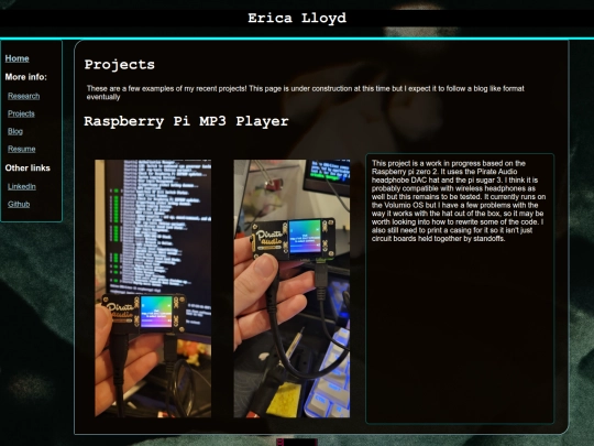 Projects screenshot