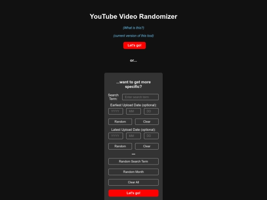 randomyt/v1 screenshot