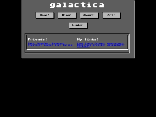 links screenshot