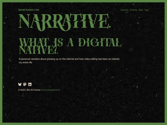tags/narrative screenshot