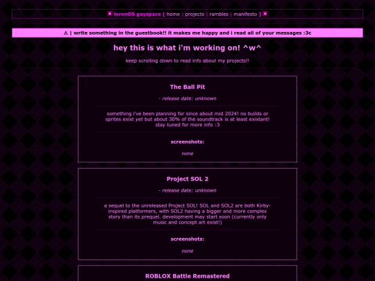 projects/showall screenshot