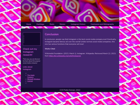 conclusion-bibliography screenshot