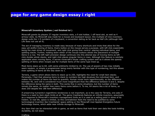 essays screenshot