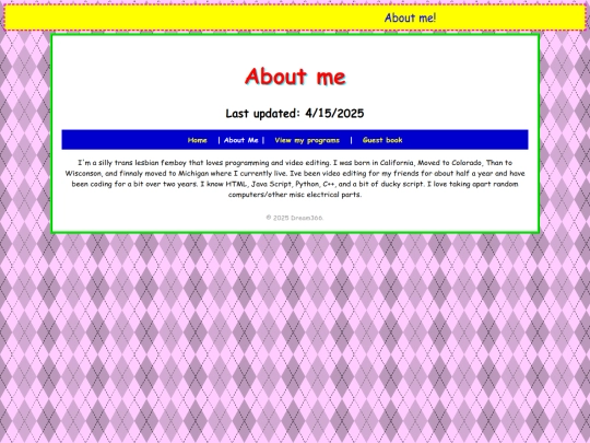aboutme screenshot