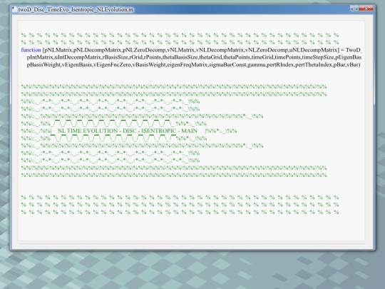 matlab-code/twoD_disc_isentropic/TwoD_Disc_TimeEvo_Isentropic_NLEvolution screenshot