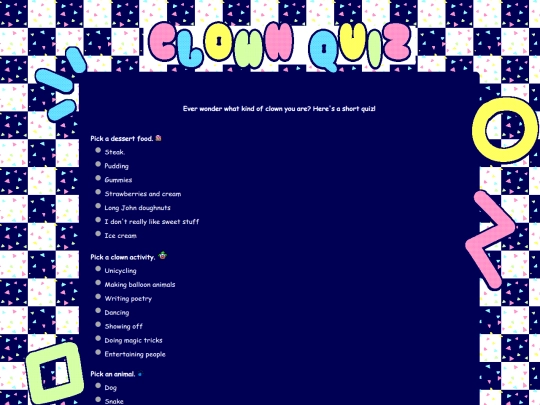 clownquiz screenshot