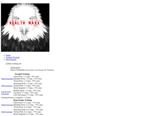 TrainingProgram screenshot