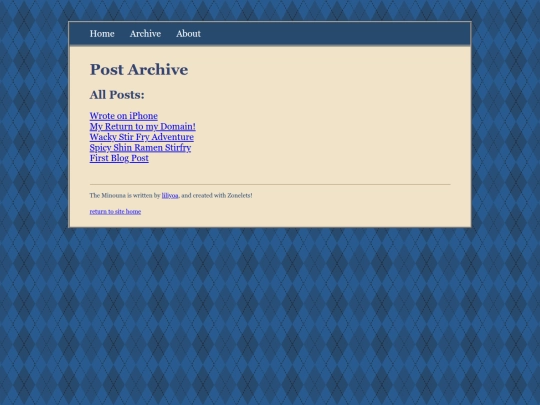 zonelets/archive screenshot