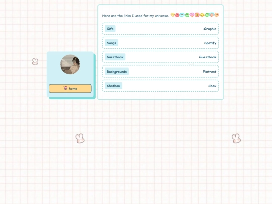 links screenshot