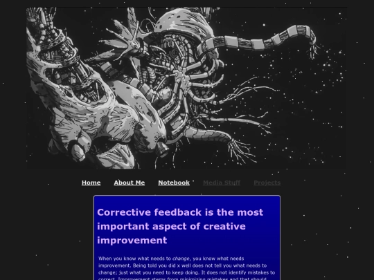 notebook/Corrective feedback is the most important aspect of creative improvement screenshot