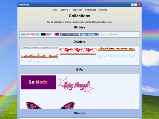 Pages/Collections screenshot