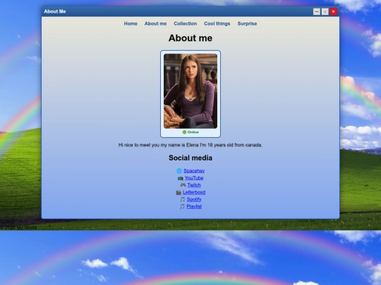 Pages/about-me screenshot