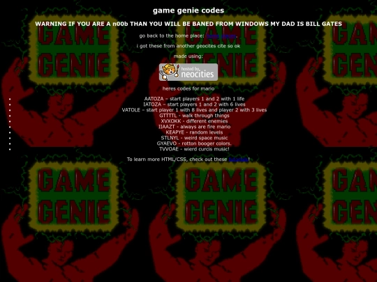 geniecodes screenshot