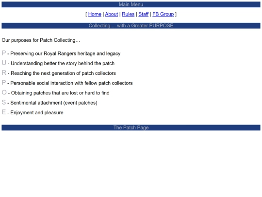 about/purpose screenshot