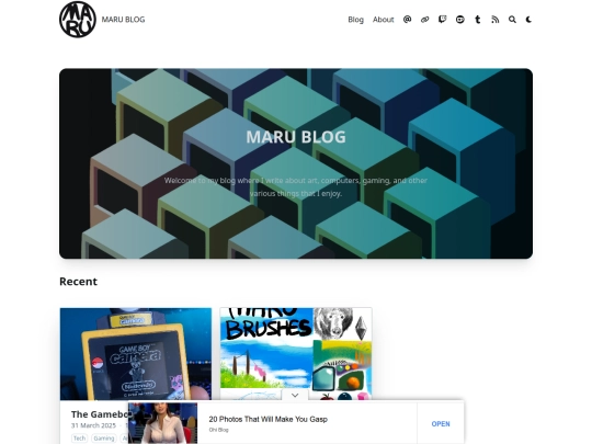 blog screenshot