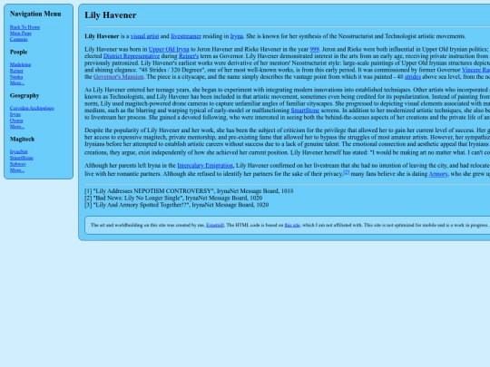 irynawiki/Lily_Havener screenshot