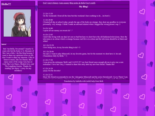 BellasLittleBlogtranslated screenshot