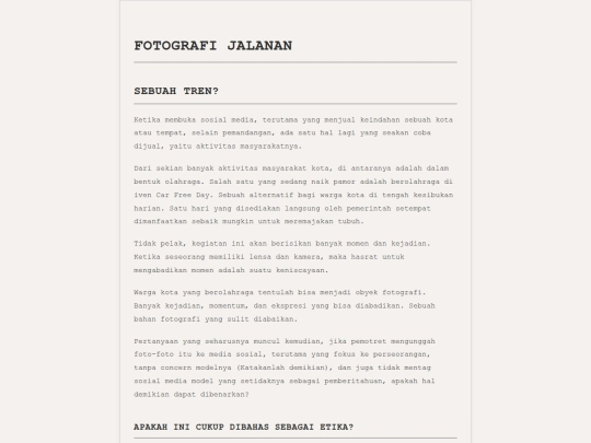 artikel/Fotografi-Jalanan screenshot