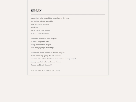 artikel/Hujan screenshot