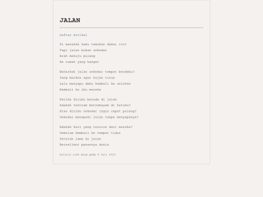artikel/jalan screenshot
