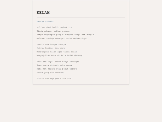 artikel/kelam screenshot