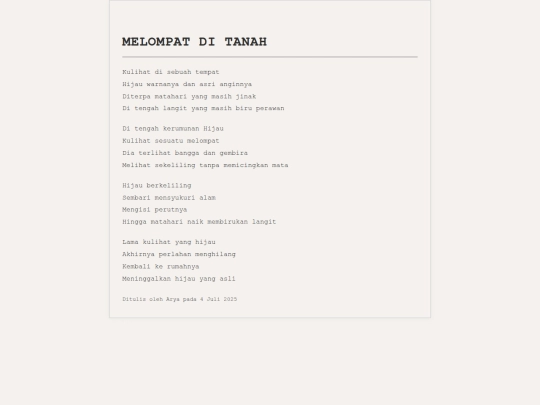 artikel/melompat-di-tanah screenshot