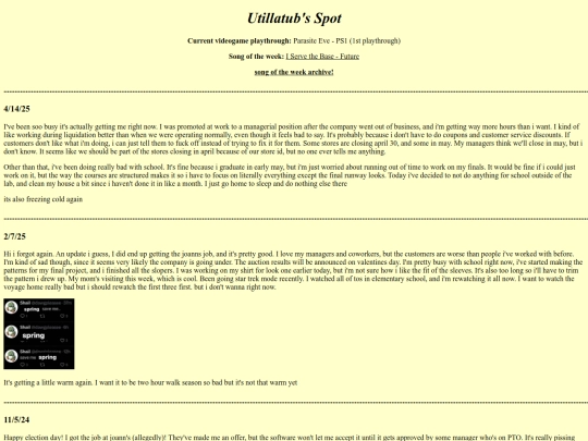 diary screenshot