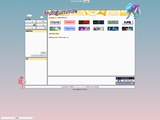 links screenshot