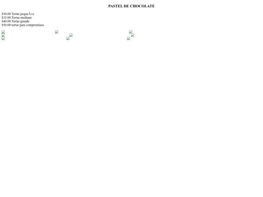 proyectoHTML torta/chocolate screenshot