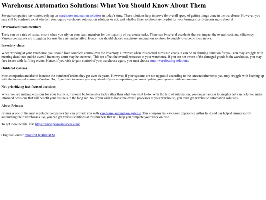 WarehouseAutomationSolutionsWhatYouShouldKnowAboutThem screenshot