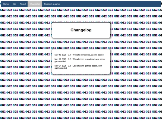 Changelog screenshot