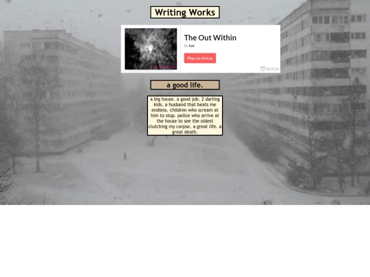 writings screenshot