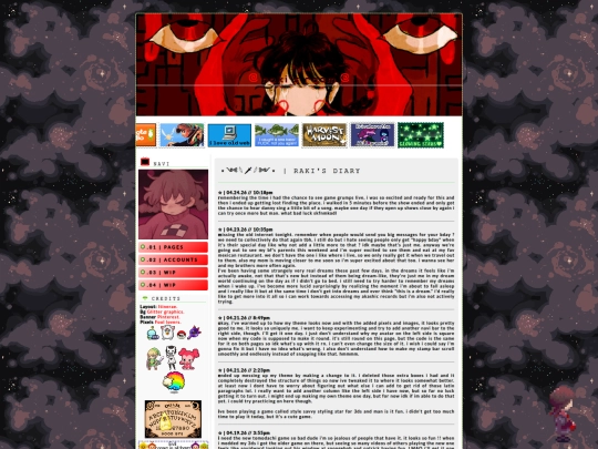 diary screenshot