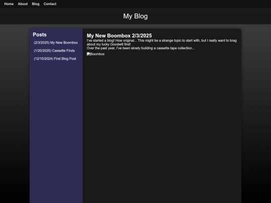 testblog screenshot