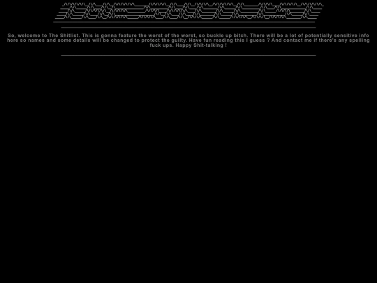 list screenshot