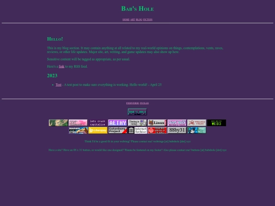 blog screenshot