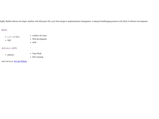 index screenshot
